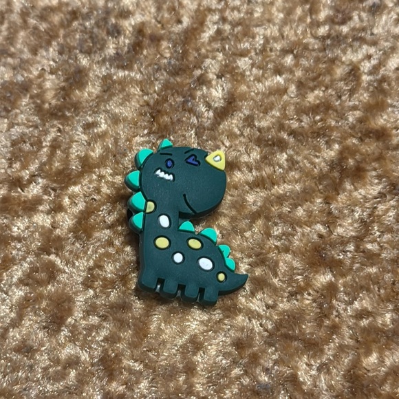 Kids Green Dinosaur Jibbitz Shoe Charm  Accessory For Crocs & Shoes New 5/$15 - Picture 1 of 6